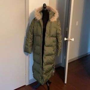 DKNY Down Puffer Trench Coat